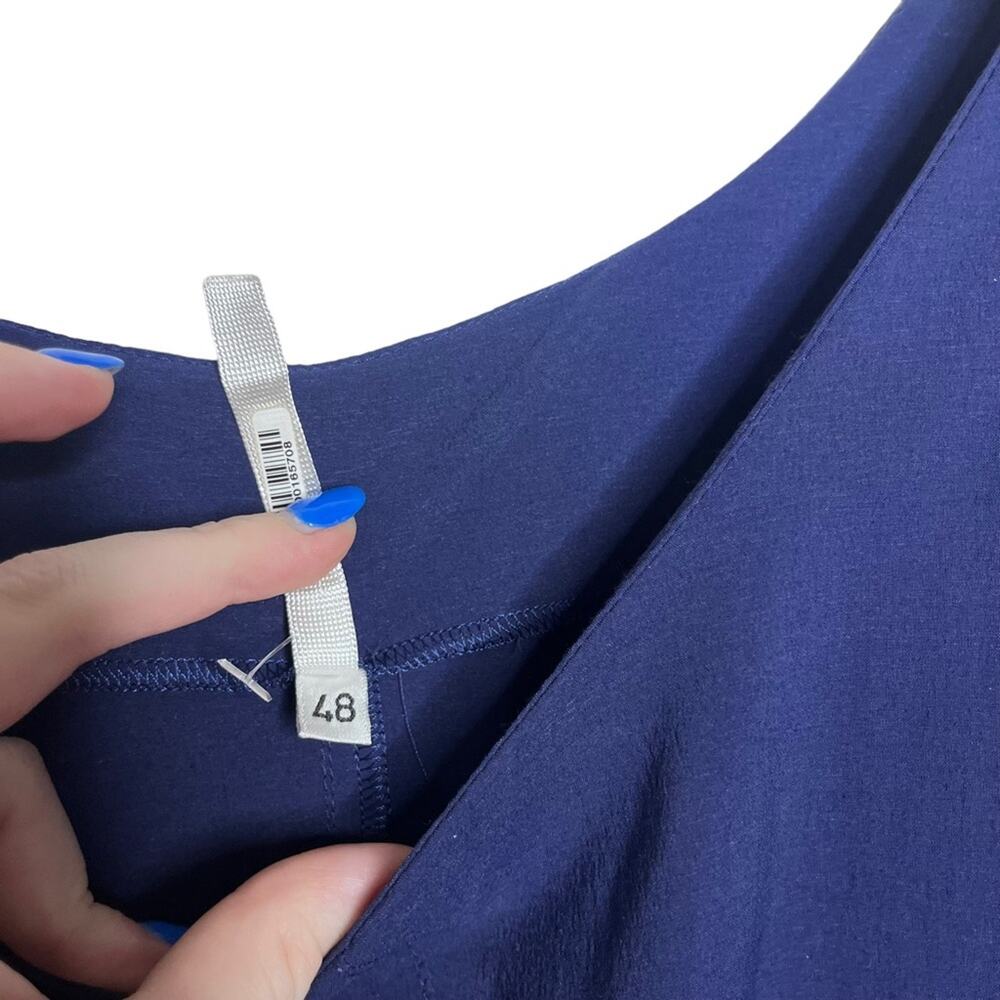 Pier Antonio Gaspari Royal Navy Blue Sleeveless Tank Maxi Dress - Picture 2 of 9